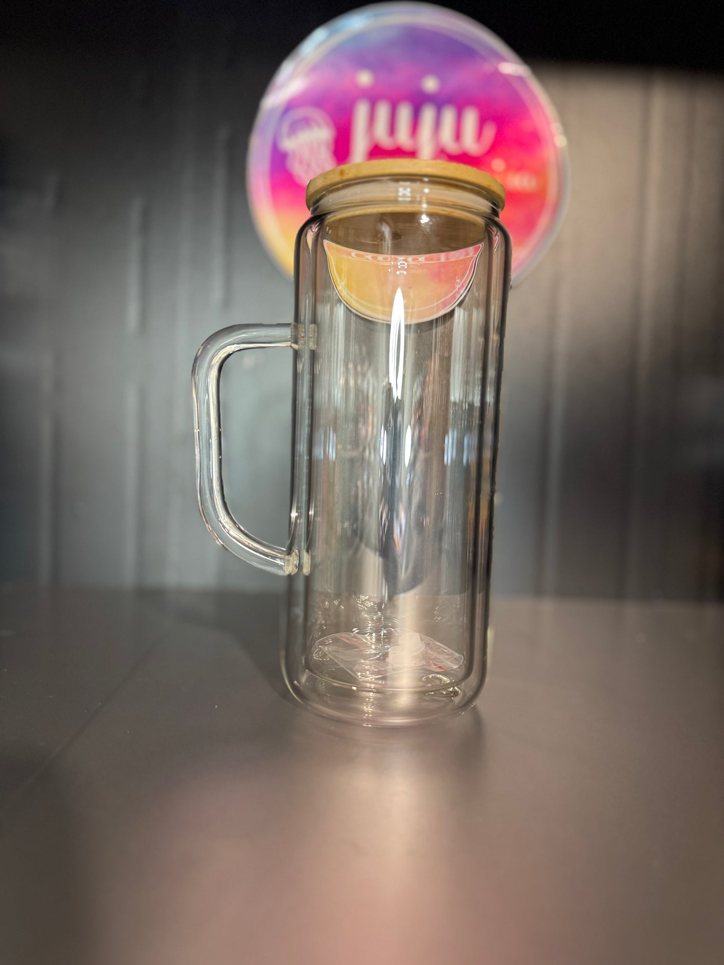 20oz glass with handle