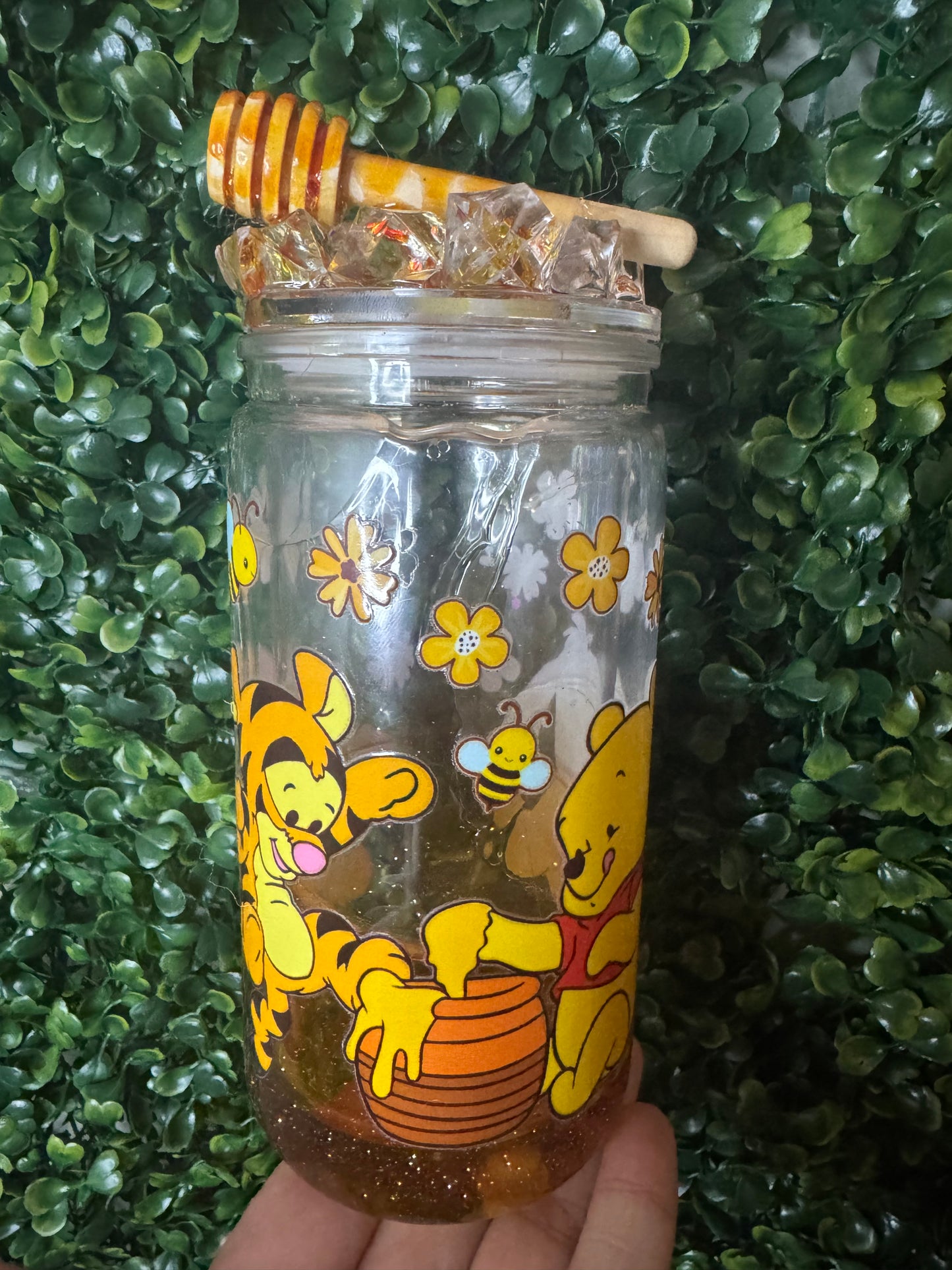 honey drip whinne the poo 16oz acrylic